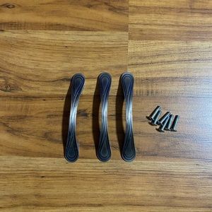 Metal Handles For Cabinets Or Drawers With Hardware (3)